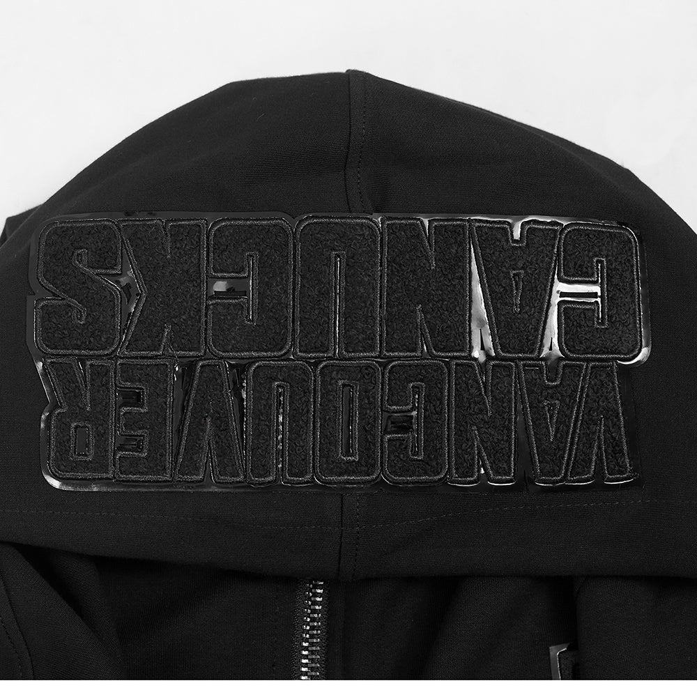 NHL VANCOUVER CANUCKS CLASSIC 3BK DK FZ PO HOODIE (TRIPLE BLACK MEN'S)