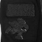 NHL VANCOUVER CANUCKS CLASSIC 3BK DK FZ PO HOODIE (TRIPLE BLACK MEN'S)