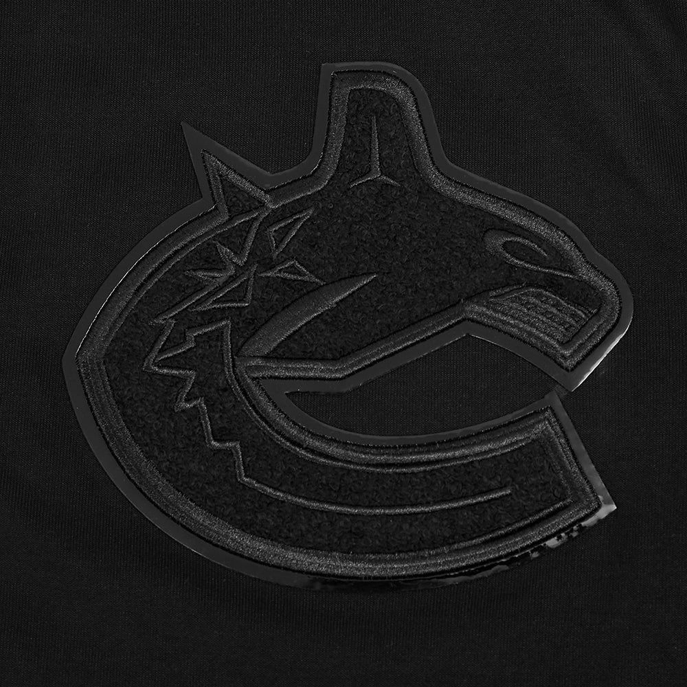 NHL VANCOUVER CANUCKS CLASSIC 3BK DK FZ PO HOODIE (TRIPLE BLACK MEN'S)