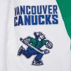 NHL VANCOUVER CANUCKS CLASSIC WOOL VARSITY JACKET (KELLY GREEN/ WHITE)