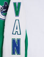 NHL VANCOUVER CANUCKS CLASSIC WOOL VARSITY JACKET (KELLY GREEN/ WHITE)