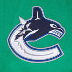 NHL VANCOUVER CANUCKS CLASSIC WOOL VARSITY JACKET (KELLY GREEN/ WHITE)