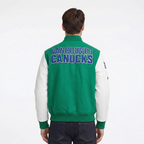 NHL VANCOUVER CANUCKS CLASSIC WOOL VARSITY JACKET (KELLY GREEN/ WHITE)