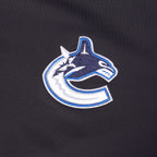 NHL VANCOUVER CANUCKS CLASSIC T-SHIRT EN JERSEY SIMPLE À COUPE CARRÉE POUR FEMME (NOIR)