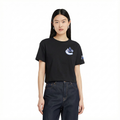 NHL VANCOUVER CANUCKS CLASSIC T-SHIRT EN JERSEY SIMPLE À COUPE CARRÉE POUR FEMME (NOIR)