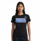NHL VANCOUVER CANUCKS CLASSIC T-SHIRT EN JERSEY SIMPLE À COUPE AJUSTÉE POUR FEMME (NOIR)