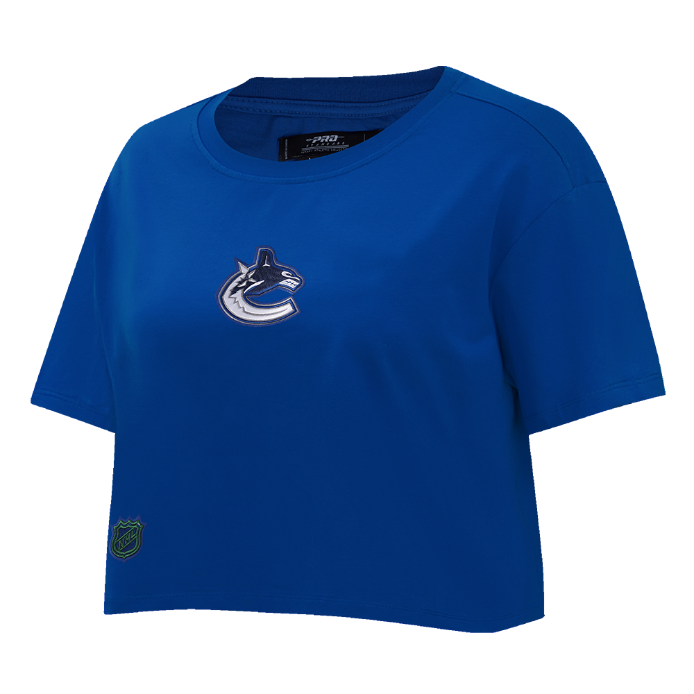 NHL VANCOUVER CANUCKS WINGSPAN WOMEN'S SJ BOXY TEE (DODGER BLUE)