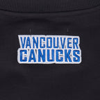 NHL VANCOUVER CANUCKS CLASSIC WOMEN'S  FLC CREWNECK (BLACK)