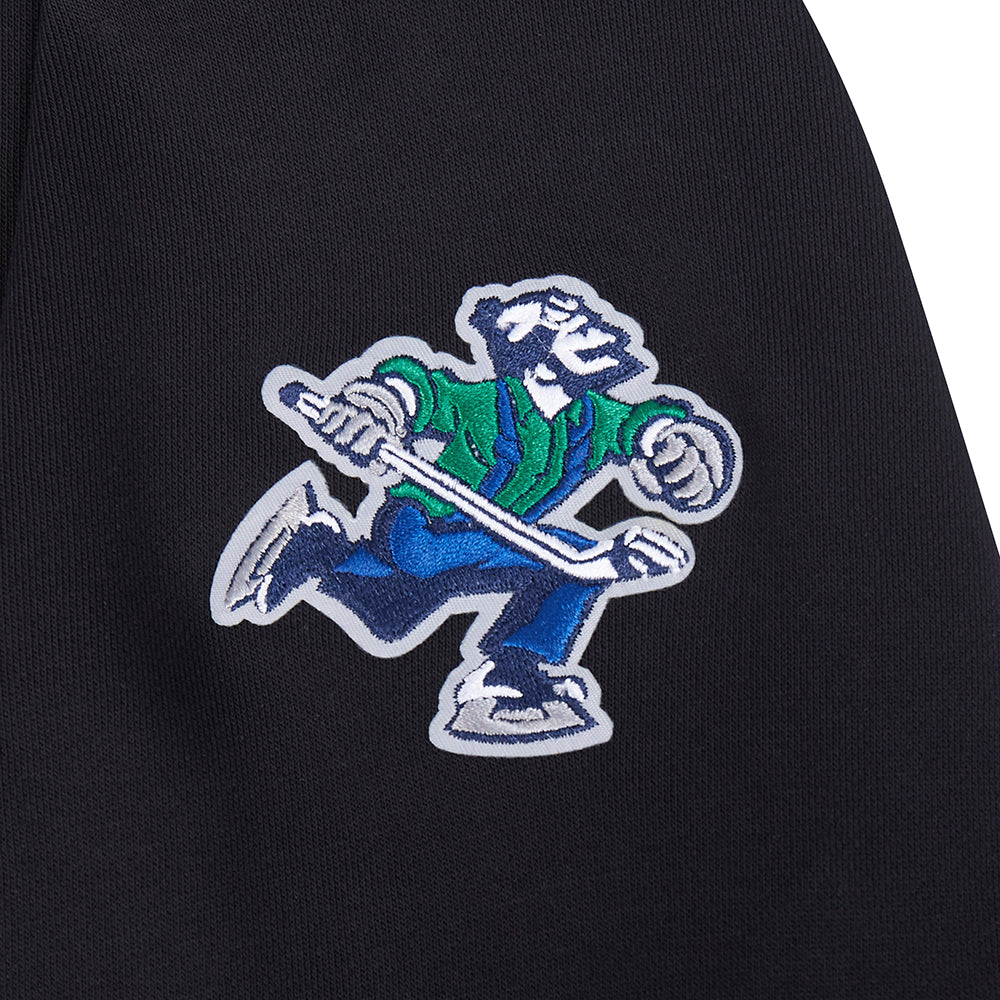 NHL VANCOUVER CANUCKS CLASSIC WOMEN'S  FLC CREWNECK (BLACK)
