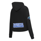 NHL VANCOUVER CANUCKS CLASSIC WOMEN'S  FLC CROPPED PO HOODIE (BLACK)