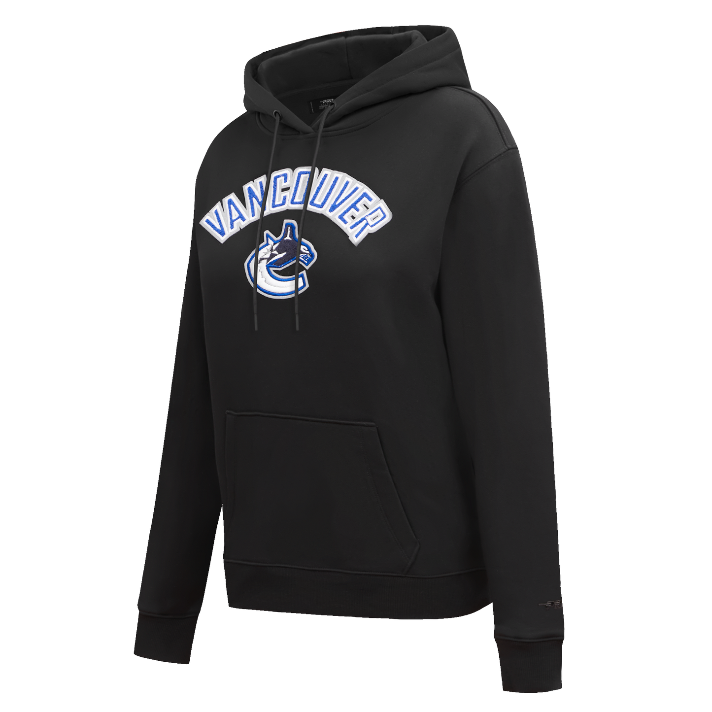 NHL VANCOUVER CANUCKS CLASSIC WOMEN'S FLC PO HOODIE (BLACK)