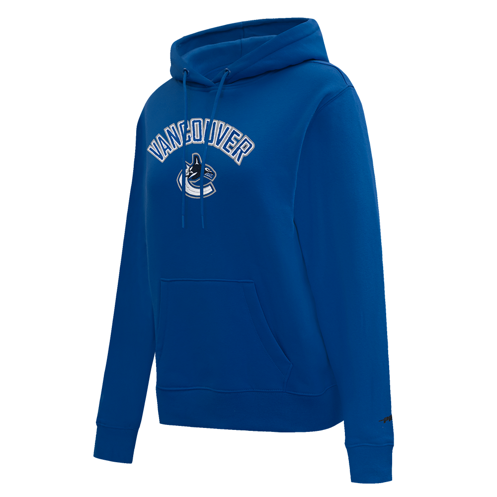 NHL VANCOUVER CANUCKS CLASSIC WOMEN'S FLC PO HOODIE (DODGER BLUE)