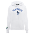 NHL VANCOUVER CANUCKS CLASSIC WOMEN'S FLC PO HOODIE (WHITE)