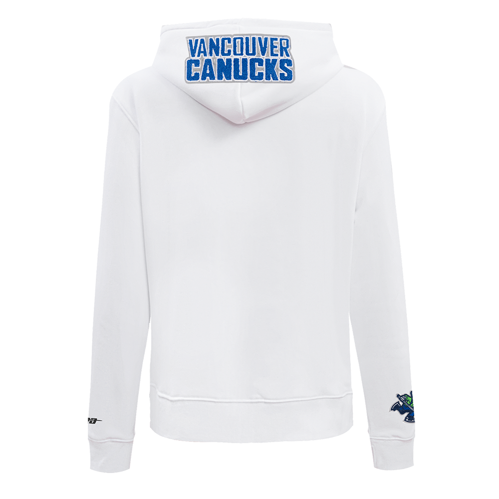 NHL VANCOUVER CANUCKS CLASSIC WOMEN'S FLC PO HOODIE (WHITE)