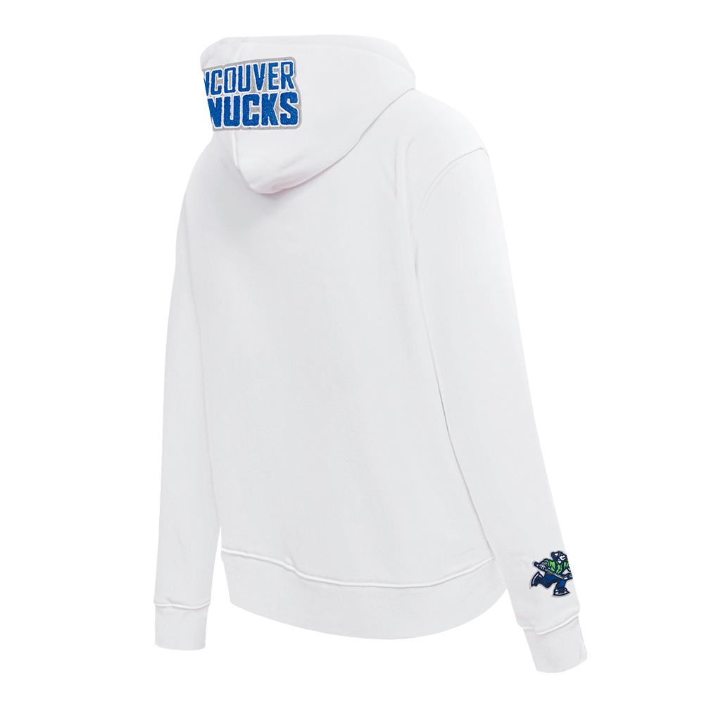 NHL VANCOUVER CANUCKS CLASSIC WOMEN'S FLC PO HOODIE (WHITE)