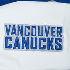 NHL VANCOUVER CANUCKS CLASSIC WOMEN'S WOOL VARSITY JACKET (DODGER BLUE/WHITE)