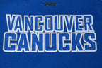 NHL VANCOUVER CANUCKS CLASSIC WOMEN'S WOOL VARSITY JACKET (DODGER BLUE/WHITE)