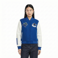 NHL VANCOUVER CANUCKS CLASSIC WOMEN'S WOOL VARSITY JACKET (DODGER BLUE/WHITE)