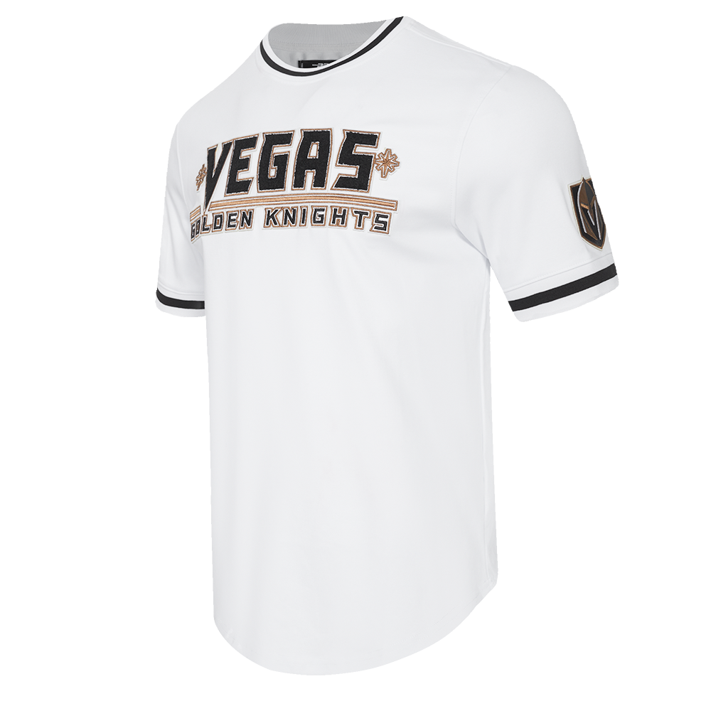 NHL VEGAS GOLDEN KNIGHTS CLASSIC CHENILLE MEN'S DK TEE (WHITE/BLACK)