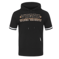NHL VEGAS GOLDEN KNIGHTS CLASSIC CHENILLE MEN'S DK SS PO HOODIE (BLACK)