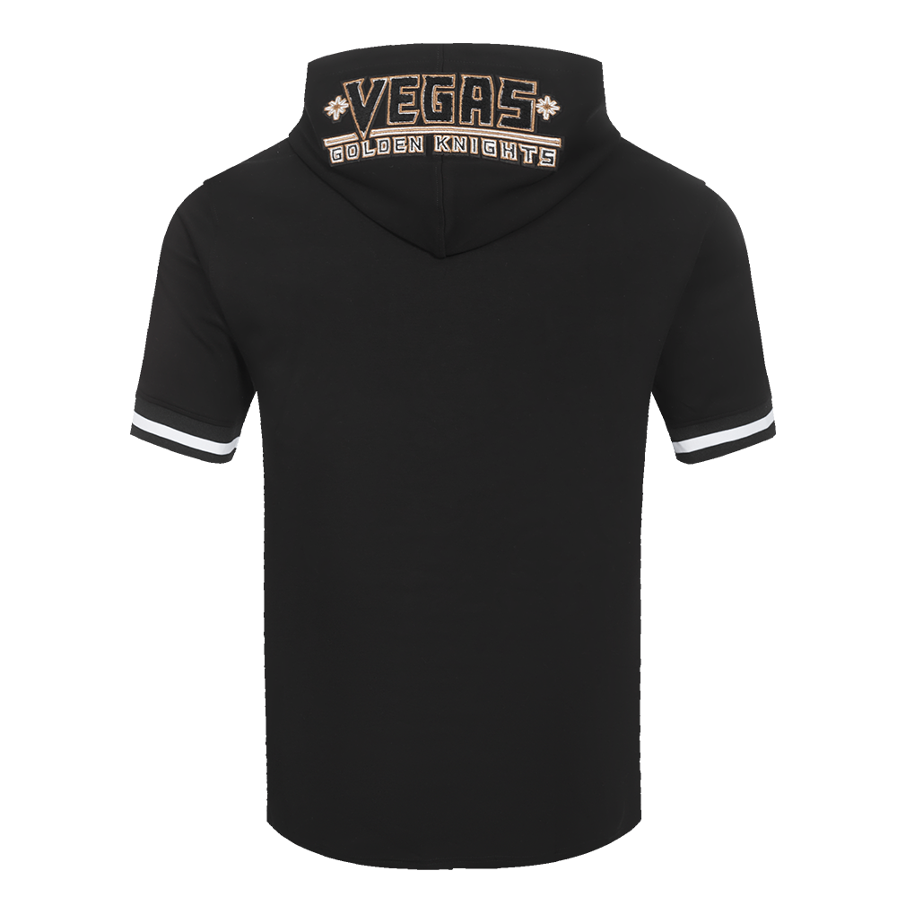 NHL VEGAS GOLDEN KNIGHTS CLASSIC CHENILLE MEN'S DK SS PO HOODIE (BLACK)