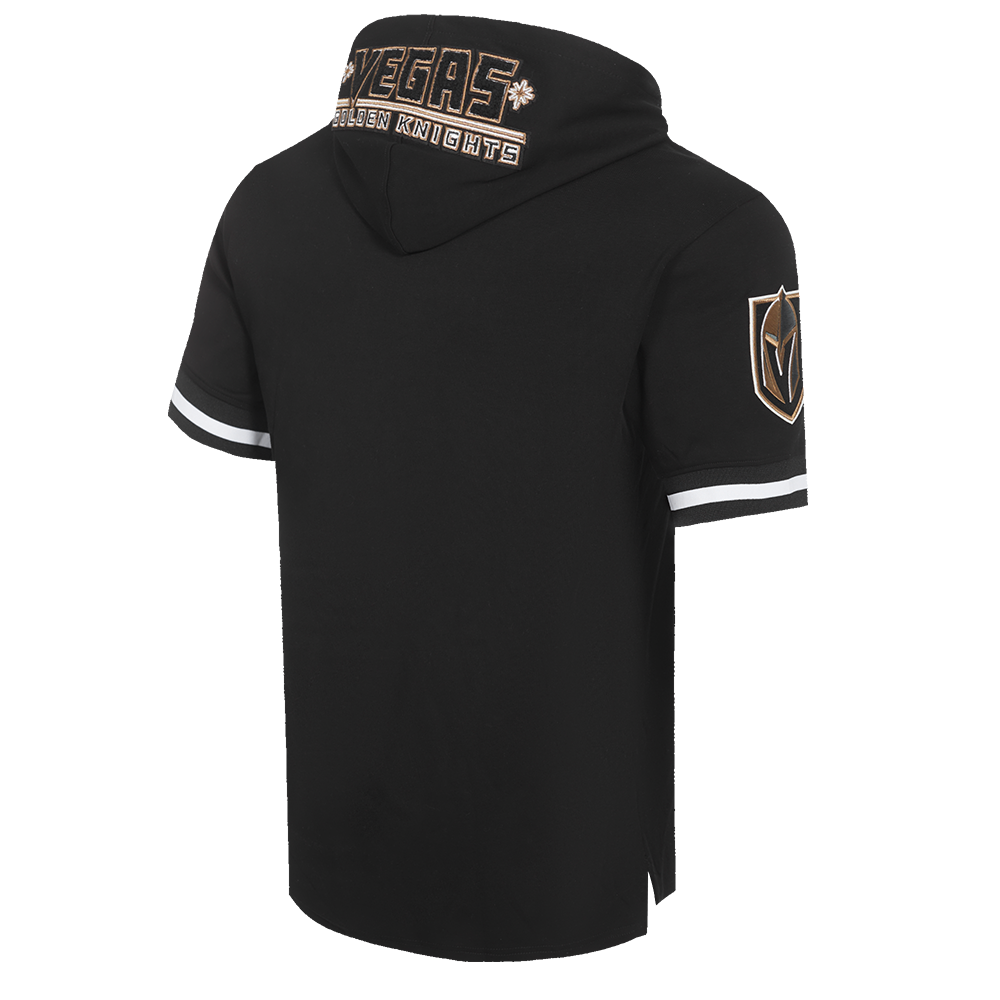 NHL VEGAS GOLDEN KNIGHTS CLASSIC CHENILLE MEN'S DK SS PO HOODIE (BLACK)