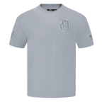 NHL VEGAS GOLDEN KNIGHTS NEUTRAL T-SHIRT EN JERSEY DE COTON À ÉPAULES TOMBANTES POUR HOMME (GRIS CHINÉ FONCÉ)
