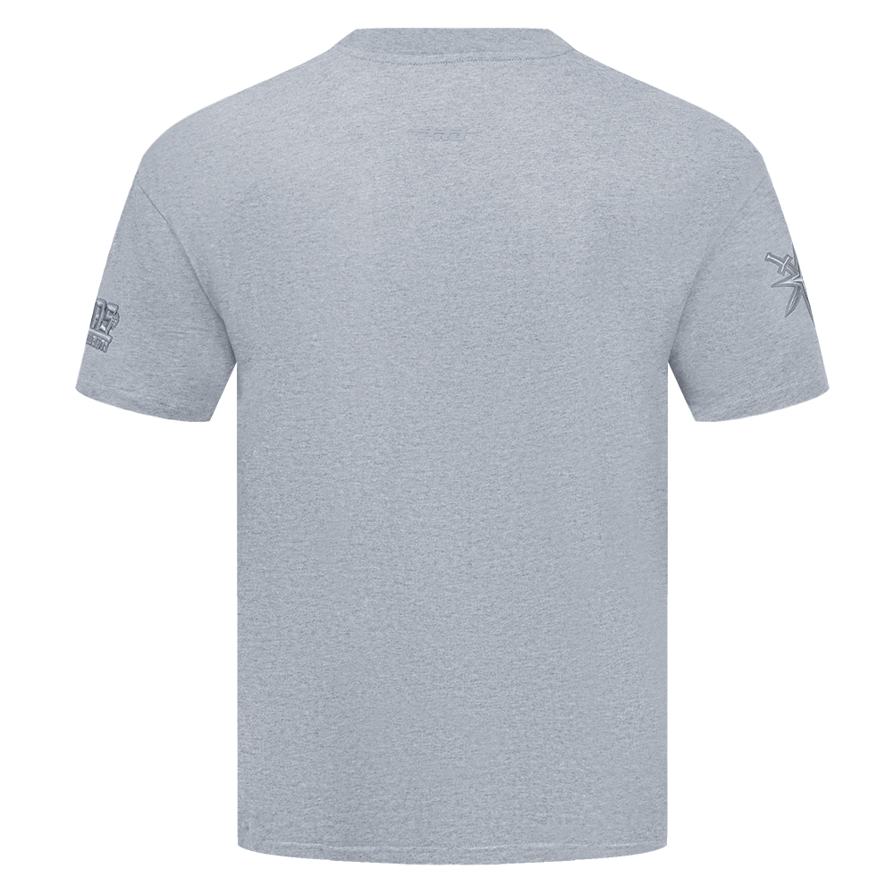 NHL VEGAS GOLDEN KNIGHTS NEUTRAL T-SHIRT EN JERSEY DE COTON À ÉPAULES TOMBANTES POUR HOMME (GRIS CHINÉ FONCÉ)