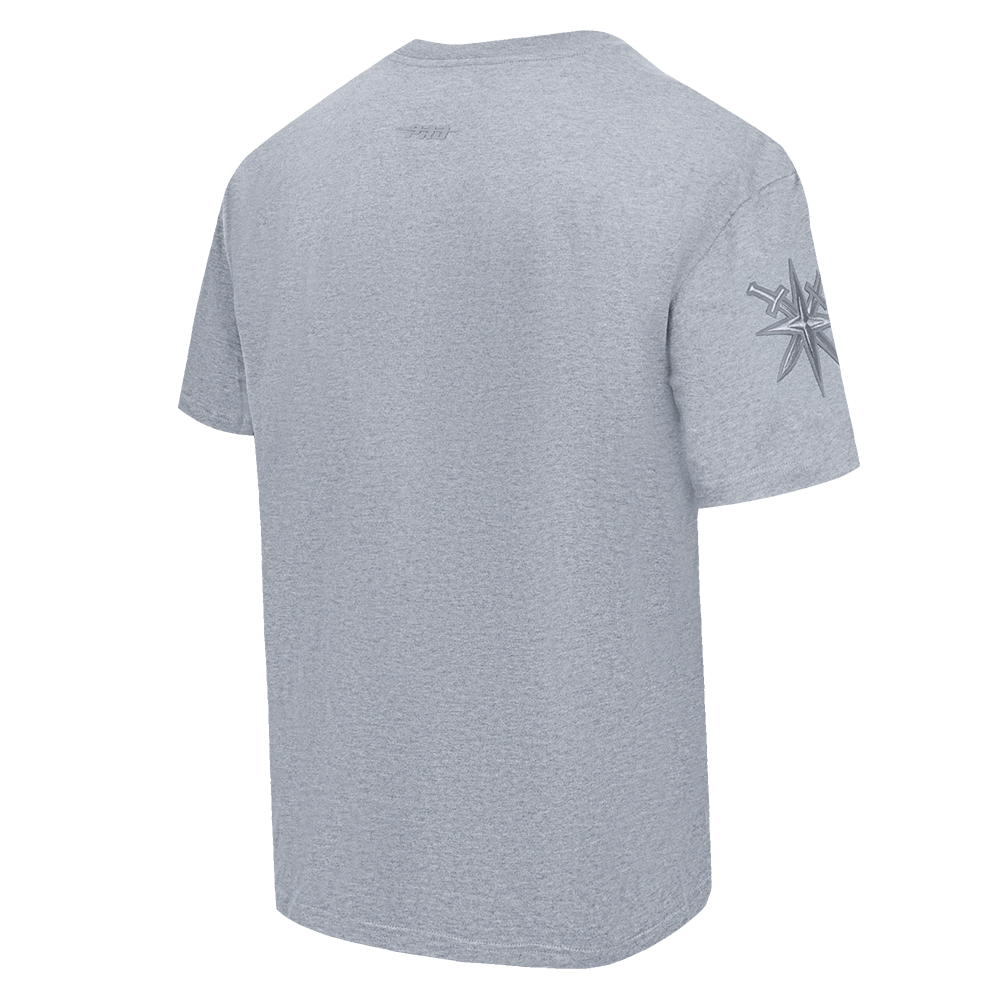 NHL VEGAS GOLDEN KNIGHTS NEUTRAL T-SHIRT EN JERSEY DE COTON À ÉPAULES TOMBANTES POUR HOMME (GRIS CHINÉ FONCÉ)