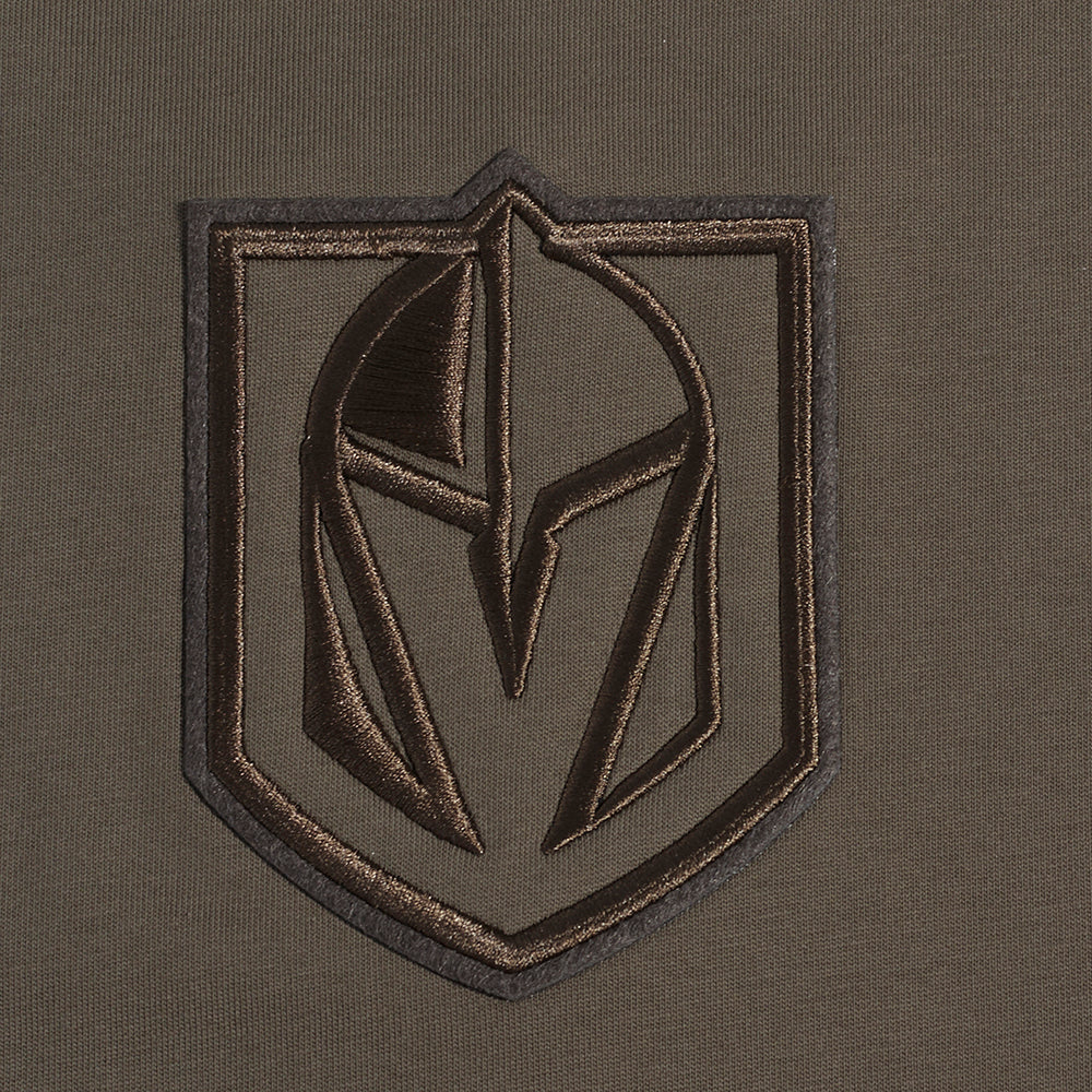 NHL VEGAS GOLDEN KNIGHTS NEUTRAL T-SHIRT EN JERSEY DE COTON À ÉPAULES TOMBANTES POUR HOMME (TAUPE FONCÉ)