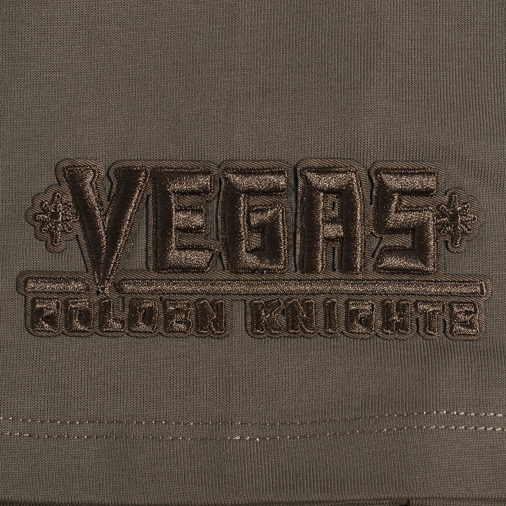 NHL VEGAS GOLDEN KNIGHTS NEUTRAL T-SHIRT EN JERSEY DE COTON À ÉPAULES TOMBANTES POUR HOMME (TAUPE FONCÉ)