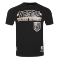 NHL VEGAS GOLDEN KNIGHTS CLASSIC MESH T-SHIRT EN JERSEY SIMPLE À RAYURES (NOIR)