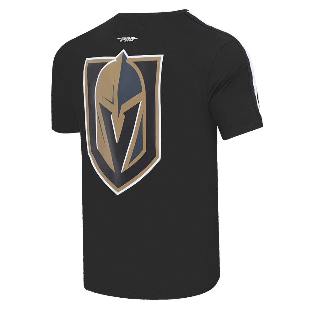 NHL VEGAS GOLDEN KNIGHTS CLASSIC MESH T-SHIRT EN JERSEY SIMPLE À RAYURES (NOIR)