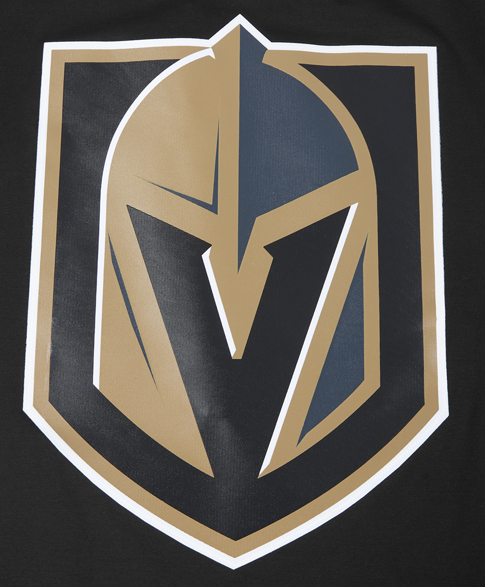 NHL VEGAS GOLDEN KNIGHTS CLASSIC MESH T-SHIRT EN JERSEY SIMPLE À RAYURES (NOIR)