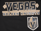 NHL VEGAS GOLDEN KNIGHTS CLASSIC MESH T-SHIRT EN JERSEY SIMPLE À RAYURES (NOIR)