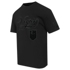 NHL VEGAS GOLDEN KNIGHTS BLACKOUT MEN'S CJ DROP SHOULDER TEE (BLACK)