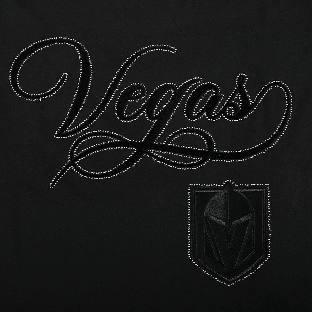 NHL VEGAS GOLDEN KNIGHTS BLACKOUT MEN'S CJ DROP SHOULDER TEE (BLACK)