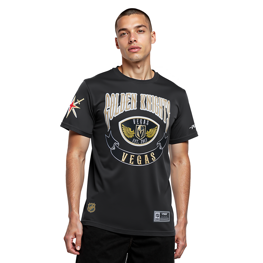 NHL VEGAS GOLDEN KNIGHTS BORN FOR SPORT T-SHIRT EN JERSEY SIMPLE POUR HOMME (NOIR)