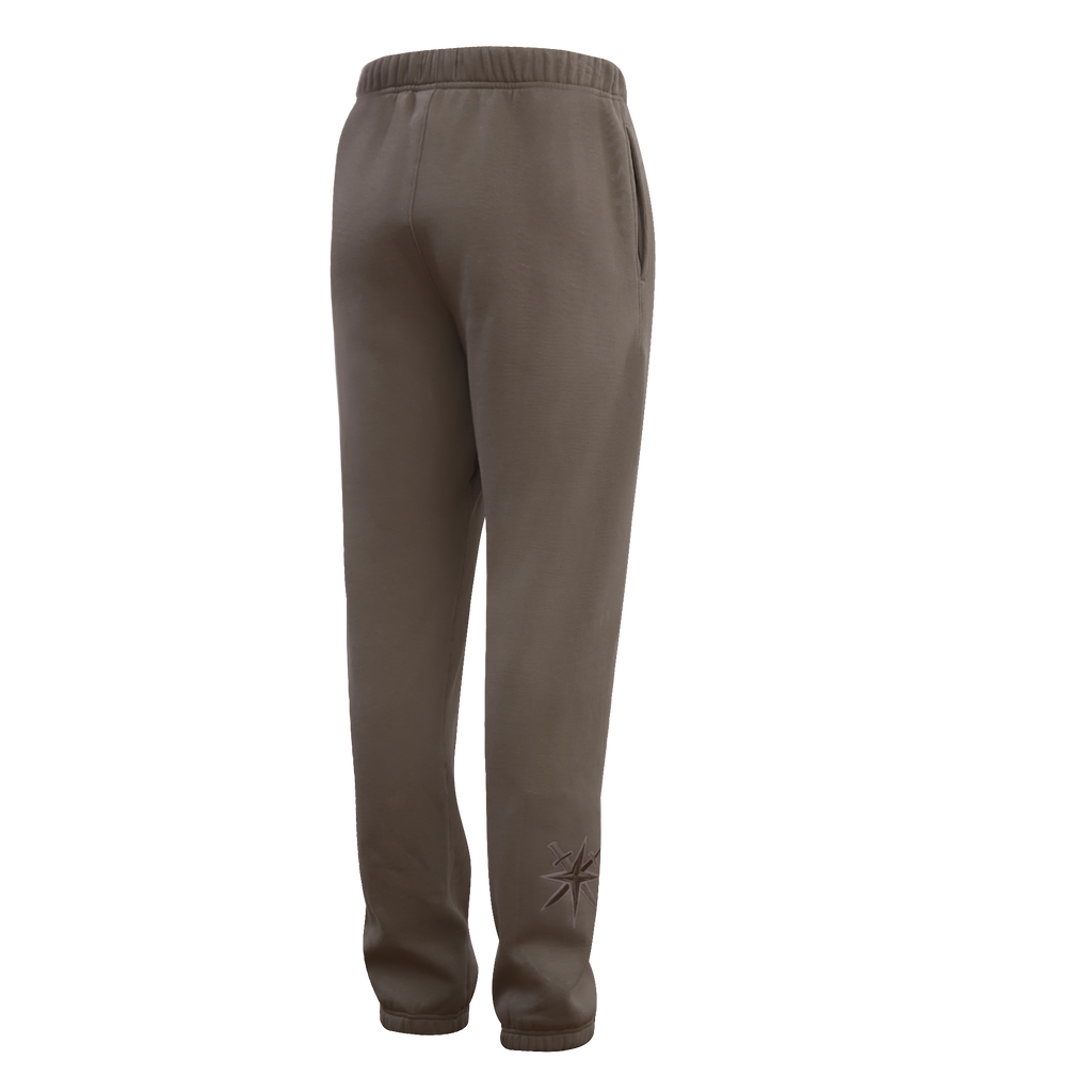 NHL VEGAS GOLDEN KNIGHTS NEUTRAL PANTALON OUATÉ EN MOLLETON POUR HOMME (TAUPE FONCÉ)