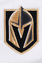 NHL VEGAS GOLDEN KNIGHTS SCRIPT TAIL PANTALON OUATÉ EN MOLLETON CÔTELÉ POUR HOMME (BLANC/NOIR)