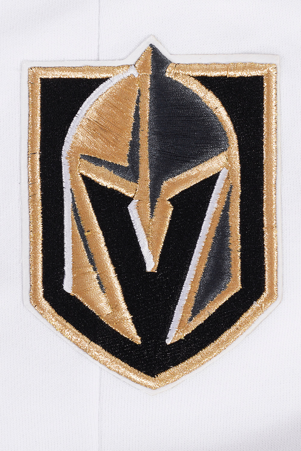 NHL VEGAS GOLDEN KNIGHTS SCRIPT TAIL PANTALON OUATÉ EN MOLLETON CÔTELÉ POUR HOMME (BLANC/NOIR)