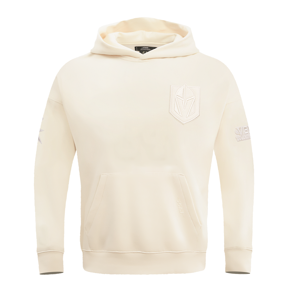 NHL VEGAS GOLDEN KNIGHTS NEUTRAL MEN'S  DROP SHOULDER FLC PO HOODIE (EGGSHELL)
