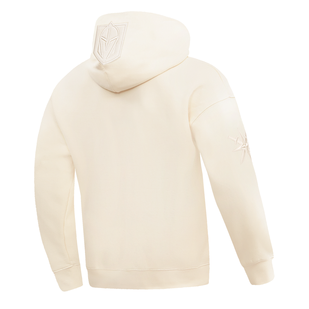 NHL VEGAS GOLDEN KNIGHTS NEUTRAL MEN'S  DROP SHOULDER FLC PO HOODIE (EGGSHELL)