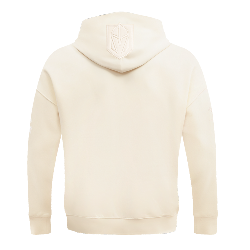 NHL VEGAS GOLDEN KNIGHTS NEUTRAL MEN'S  DROP SHOULDER FLC PO HOODIE (EGGSHELL)