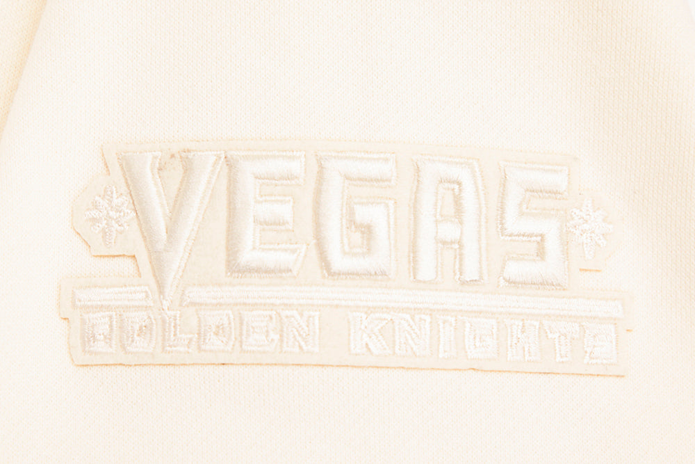 NHL VEGAS GOLDEN KNIGHTS NEUTRAL MEN'S  DROP SHOULDER FLC PO HOODIE (EGGSHELL)