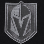 NHL VEGAS GOLDEN KNIGHTS REVERSE FRENCH TERRY CHANDAIL À CAPUCHON EN MOLLETON À BLOCS DE COULEUR POUR HOMME (NOIR/GRIS/COQUILLE D'ŒUF)