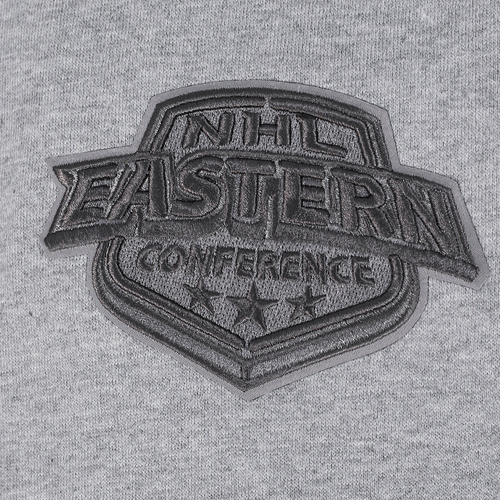NHL VEGAS GOLDEN KNIGHTS REVERSE FRENCH TERRY CHANDAIL À CAPUCHON EN MOLLETON À BLOCS DE COULEUR POUR HOMME (NOIR/GRIS/COQUILLE D'ŒUF)