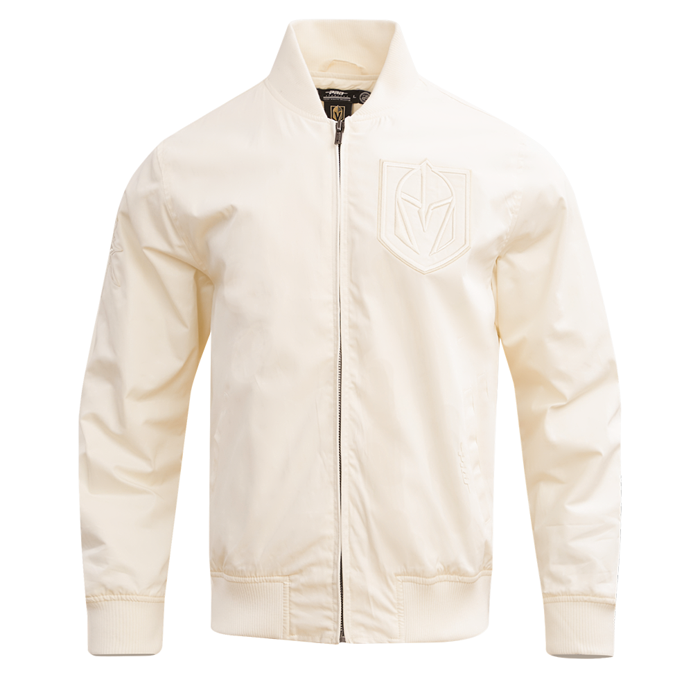 NHL VEGAS GOLDEN KNIGHTS NEUTRAL MEN'S  TWILL JACKET (EGGSHELL)