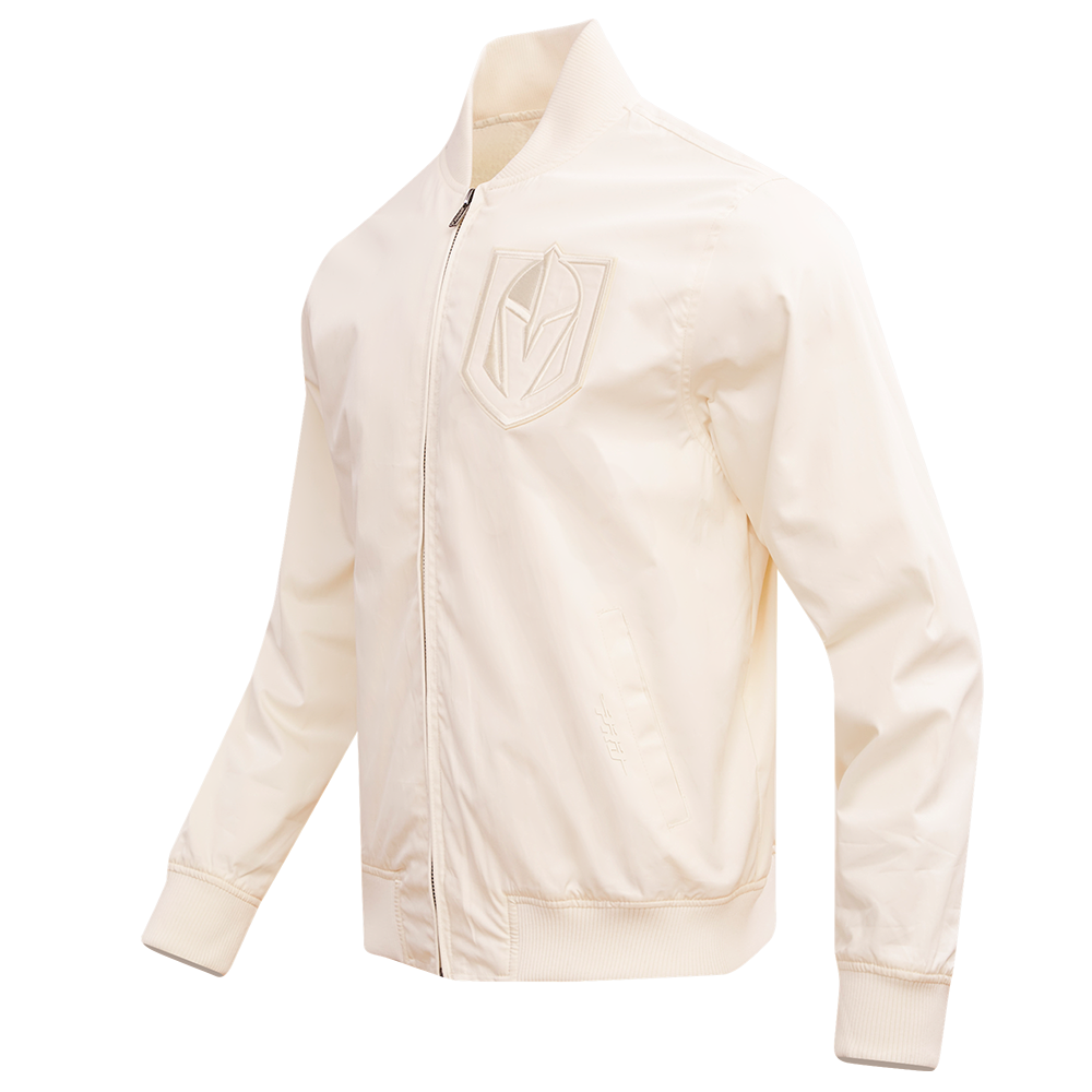 NHL VEGAS GOLDEN KNIGHTS NEUTRAL MEN'S  TWILL JACKET (EGGSHELL)