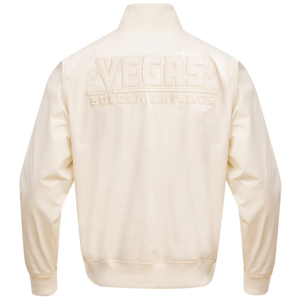 NHL VEGAS GOLDEN KNIGHTS NEUTRAL MEN'S  TWILL JACKET (EGGSHELL)